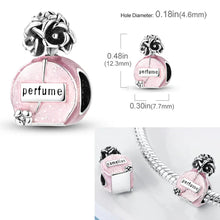 Load image into Gallery viewer, 925 Sterling Silver Pink Butterfly & Luminous Firefly Charm – Dangle Bead for Bracelet or Necklace | Elegant DIY Jewelry Gift for Women