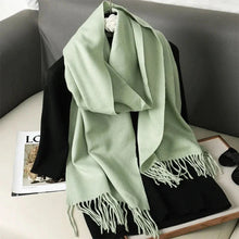 Load image into Gallery viewer, 62-Color Winter Cashmere Scarf – Warm Tassel Pashmina Wrap for Women