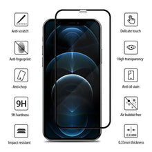 将图片加载到图库查看器,4Pcs Full Cover Screen Protector For iPhone 14 11 12 13 Pro Max Protective Glass For iPhone X XR XS Max 6 7 8 Plus Tempered Film Screen Protector Tempered Glass Compatible With iPhone