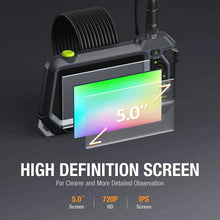 将图片加载到图库查看器,TESLONG NTS500 Industrial Endoscope Pipe Inspection Camera Car Borescope 5.0 Color Screen HD 1080p Endoscopio