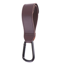 Load image into Gallery viewer, Baby Stroller Hook PU Leather Adjustable Pram Bag Hanger Travel Accessory