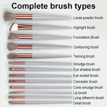 Load image into Gallery viewer, Soft Fluffy Professional Makeup Brush Set - 13-16pcs for Foundation, Eyeshadow, and More