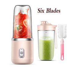 将图片加载到图库查看器,Portable Juicer Blender 300ml Electric Fruit Juicer USB Charging Lemon Orange Fruit Juicing Cup Smoothie Blender Machine Electric Fruit Juicer USB Charging Lemon Orange Fruit Juicing Cup Smoothie Blender Machine