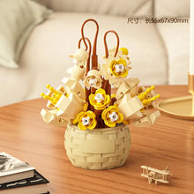 Load image into Gallery viewer, DIY MOC Potted Rose Sunflower Plants Succulents Bonsai Tree Gardens Romantic Building Blocks Model Bricks Kids Sets Kits Toys