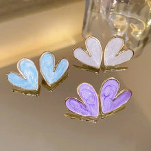 Load image into Gallery viewer, Love Heart Pearl Drop Earrings โ Sweet Elegant Jewelry for Women