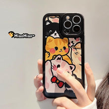 Load image into Gallery viewer, Cute Cat Transparent Phone Case For Iphone 11 12 13 Pro Max Case X Xs Max Xr Phone Case 7plus 8plus Case Cute Clear Protective Phone Cases