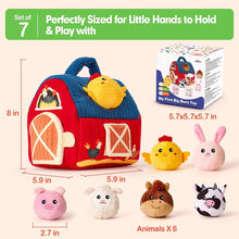 Load image into Gallery viewer, Soft Baby Beehive Toy with 5 Sensory Rattles for 6-12 Months