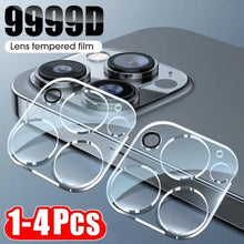 Load image into Gallery viewer, 4Pcs Back Lens Glass Protectors for IPhone 13 14 Pro Max 12 Mini X XR Camera Protective Glass on iPhone 11 PRO XS MAX 14 Plus Camera Lens Protector Full Coverage Anti-Spy Tempered Glass Film 9H Hardness Upgrade Edge Protection
