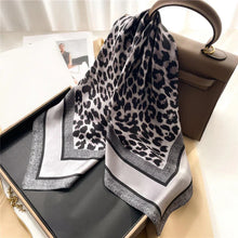 将图片加载到图库查看器,Luxury Silk-Feel Square Scarf – Satin Shawl, Hijab, Hair Wrap for Women