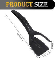 Load image into Gallery viewer, 2-in-1 Grip Flip Spatula Tongs - Non-Stick Nylon Egg Flipper & Cooking Tool