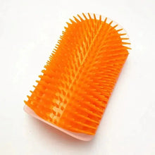 Load image into Gallery viewer, Cat Corner Brush Comb Massager with Catnip β Self-Grooming Wall Arch Scratcher & Hair Removal Tool for Cats