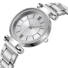 将图片加载到图库查看器,Luxury Rose Gold Stainless Steel Watches Female Classic Round Dial Quartz Watch Women Business Wristwatches Wrist Jewelry Reloj