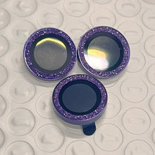 Load image into Gallery viewer, Bling Diamond Camera Lens Protector For iPhone 14 13 12 11 Pro Max Metal Ring Lens Glass Glitter Protective Cap iPhone 13 mini Camera Lens Protector Sparkle Diamond Ring Metal Alloy HD Glass for iPhone