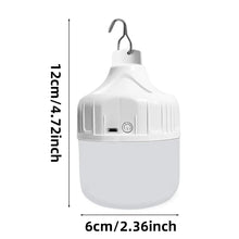 将图片加载到图库查看器,Portable USB Rechargeable LED Camping Light Multifunctional Outdoor Emergency Hanging Tent Lamp Hiking Picnics Night Lighting