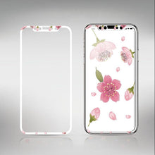Load image into Gallery viewer, Flowers Screen Protector For iPhone 11 12 13 Pro Max Soft Edge Tempered Glass For iPhone XS MAX XR 13mini Lovely Protect Film Floral Design Tempered Glass Screen Protector For iPhone