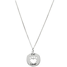 将图片加载到图库查看器,Heart U Back Cat Lover Paw Necklace
