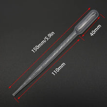 Load image into Gallery viewer, 20 Pieces of Scientific Laboratory Transfer Pipette 3ML Plastic Transparent Disposable Safety Dropper Graduation Supplies