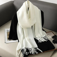 Load image into Gallery viewer, 62-Color Winter Cashmere Scarf – Warm Tassel Pashmina Wrap for Women