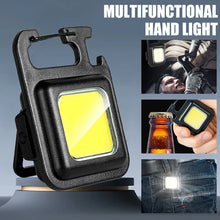 Load image into Gallery viewer, Super Bright MINI COB Keychain Flashlight Charging Lamp Camping Lights with Magnet 3 Lighting Modes for Camping Home