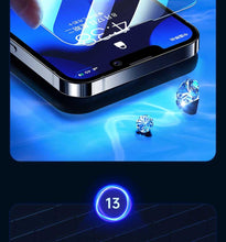 Load image into Gallery viewer, 4PCS Tempered Glass For iPhone 11 12 13 14 Pro MAX XR X XS Max Screen Protector on For iPhone 12 11 13 14 Mini 7 8 6 Plus Glass Edge- Bubble Free- Scratch Resistant Protective Film For iPhone