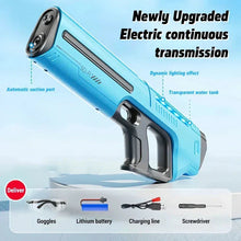 Load image into Gallery viewer, Electric Automatic Water Gun – Rechargeable High-Pressure Water Blaster for Kids & Adults, Portable Outdoor Beach Toy