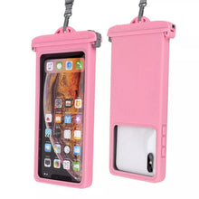 Load image into Gallery viewer, Gray Drop Resistant Waterproof Bag For Mobile Phones Under 6.9 Inches Plastic Mobile Phone Waterproof Case Diving Seal Phone Case Waterproof Pouch Phone Underwater Case 35m