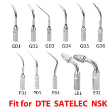 Load image into Gallery viewer, Dental Ultrasonic Scaler Tip Scaling Periodontics Endodontics Endo Perio Scaling Tips for EMS WOODPECKER DTE SATELEC