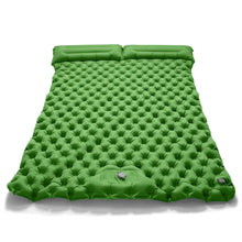 将图片加载到图库查看器,Double Inflatable Camping Mattress – Ultralight Folding Sleeping Pad with Built-in Pump