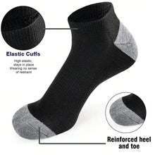 Load image into Gallery viewer, 10 Pairs Breathable Low-Cut Socks – Sweat-Absorbing, Odor-Proof for Outdoor Activities