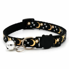 Load image into Gallery viewer, Cat Collar with Bell – Adjustable Star & Moon Pet Necklace