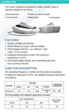 Load image into Gallery viewer, Ultrasound Physiotherapy Massage Device 1MHz Intensity for Muscle & Joints Pain Relief No-Drug Ultrasonic Instrument Machine