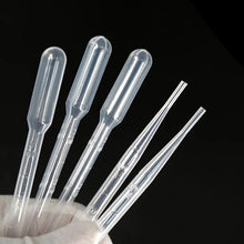 Load image into Gallery viewer, 20 Pieces of Scientific Laboratory Transfer Pipette 3ML Plastic Transparent Disposable Safety Dropper Graduation Supplies