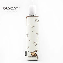 Load image into Gallery viewer, OLYCAT Automatic Umbrella Rain Women Lovely Cat Folding Umbrellas Windproof Black Coating Anti UV Parasol Women's Umbrella Girl