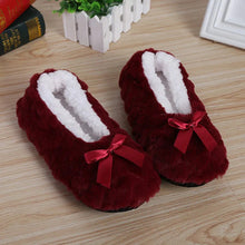 Load image into Gallery viewer, Winter Warm Slipper Womens Home Plush Soft Fluffy Cute Funny Indoor House Female Non Slip Ladies Floor Shoes Heart Love Grip