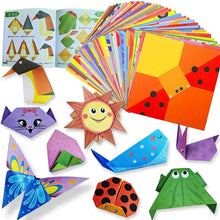 Load image into Gallery viewer, Origami Kit with 30/96 Sheets & Guiding Book - DIY Art Craft for Kids & Beginners