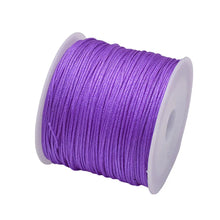 Load image into Gallery viewer, 50 Yards 0.8mm Braided Nylon Cord – Durable Satin String for Jewelry Making, Beading, Macrame, Chinese Knot & DIY Crafts