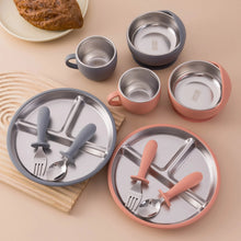Load image into Gallery viewer, Stainless Steel Baby Feeding Set with Silicone Sucker
