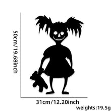 Load image into Gallery viewer, Halloween Door & Window Stickers - Skeleton Hands, Pumpkins, Ghosts, and Witch Hat Decor