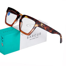 Load image into Gallery viewer, BARCUR Retro Fashionable Unique Leopard Pattern Reading Glasses for Women and Men β Stylish Clear Prescription Eyewear with Fashion Color Options β Trendy Rectangular Presbyopia Glasses with Personalized Gift Box for Daily Use