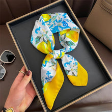 Load image into Gallery viewer, Luxury Satin Silk Square Scarf – Shawl, Hijab & Fashion Wrap 2023