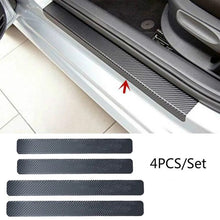 将图片加载到图库查看器,4PCS 60x6.8cm Car Door Sill Anti Kick Stickers Scuff Anti Scratch Carbon Fiber Auto Door Sticker Car Accessories Car Styling