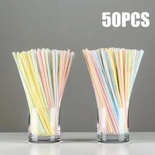 Load image into Gallery viewer, 50-1000Pcs Multicolor Drinking Straws – Milk Tea & Party Supplies