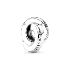 Load image into Gallery viewer, Newest Colorful Positioning Buckle Shining Beads Pendants Fit Original Pandora Charms Silver Color Bracelets DIY Women's Jewelry