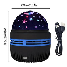 Load image into Gallery viewer, LED Starry Sky Projector Lamp – USB Rotating Night Light
