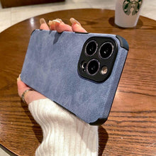 Load image into Gallery viewer, Vintage Green PU Leather Case For iPhone 13 12 11 Pro Max Mini XR XS X 7 8 Plus Luxury Silicon Bumper Shockproof Soft Cover Ultra Thin Slim Leather Case Anti-Scratch Hard Back Cover for iPhone