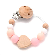 将图片加载到图库查看器,Baby Pacifier Chain Clip Silicone Teether Beads Soother Toy