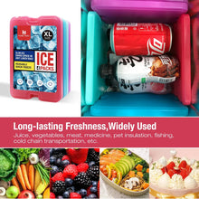 Load image into Gallery viewer, Slim Reusable Ice Packs for Lunch Box – Long-Lasting Freezer Cool Packs for Lunch Bags & Coolers (Set of 4)