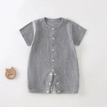 Load image into Gallery viewer, Breathable Cotton Baby Romper Summer Short Sleeve Jumpsuit for Newborn Boys & Girls 3–24M