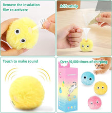 Load image into Gallery viewer, Smart Fluffy Plush Cat Ball Toys Interactive Chirping Balls Cat Kicker Toys 3 Lifelike Sounds Fun Kitty Kitten Toys Interactive Electric Cat Ball with Sound