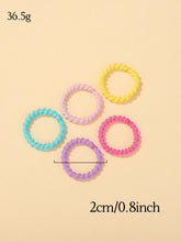 将图片加载到图库查看器,100pcs Kids Rubber Bands – Colorful Hair Scrunchies for Toddlers